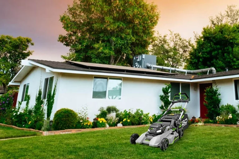 cordless select cut lawn mower with self propelled touch drive technology 9 3