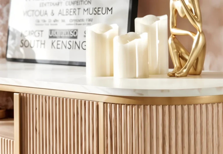 fluted fireplace tv stand 4 2