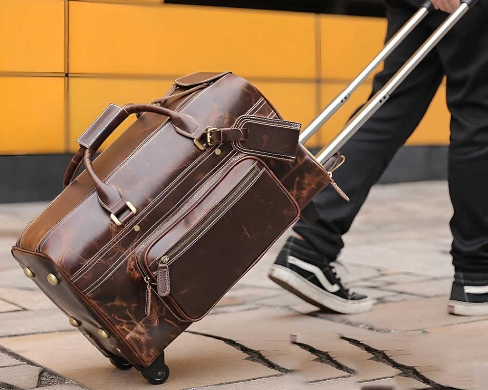 best leather carry on